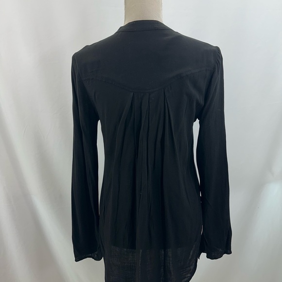 Cloth & Stone Black Relaxed Tunic Top Size XS - Picture 5 of 9